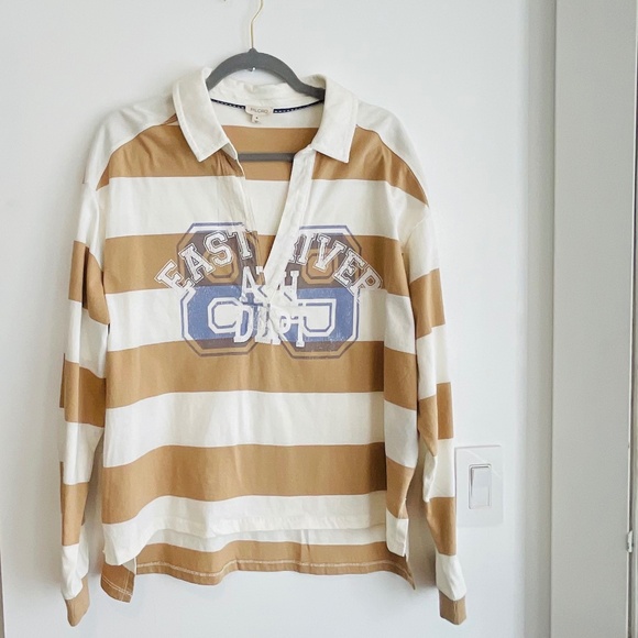 Anthropologie/PILCRO Rugby Oversized Preppy Long Sleeve MEDIUM/NWOT - Picture 6 of 12